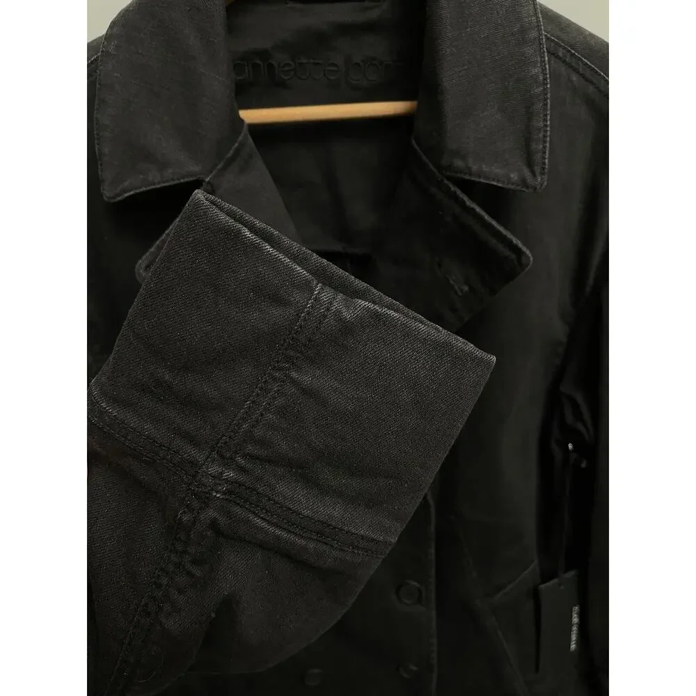 NWT ANNETTE GORTZ Denim Dandy Jacket WOMEN'S MEDIUM Sty CHITA Black C